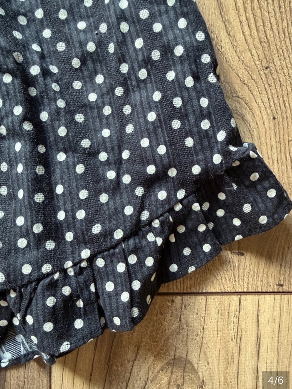 Free People Classic Black Polka Dot Mini Skirt - Flowy Women's Skirt - Picture 2 of 2